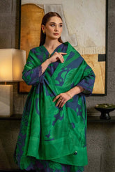 MAARIA.B — 3pc on Digital Lawn with Lawn 4 side printed  Dopatta image 1